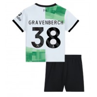 Liverpool Ryan Gravenberch #38 Gostujuci Dres za djecu 2023-24 Kratak Rukav (+ Kratke hlače)